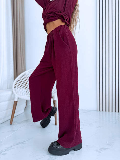 "BRUNETTE 10312" set - burgundy
